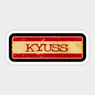 Retro Text - KYUSS Sticker